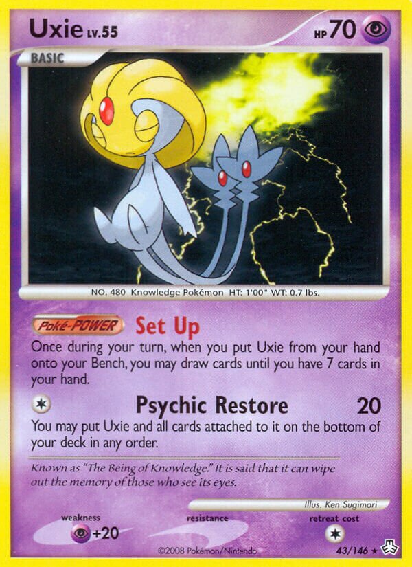 Uxie 043/146 — Legends Awakened (English Pokémon TCG card)