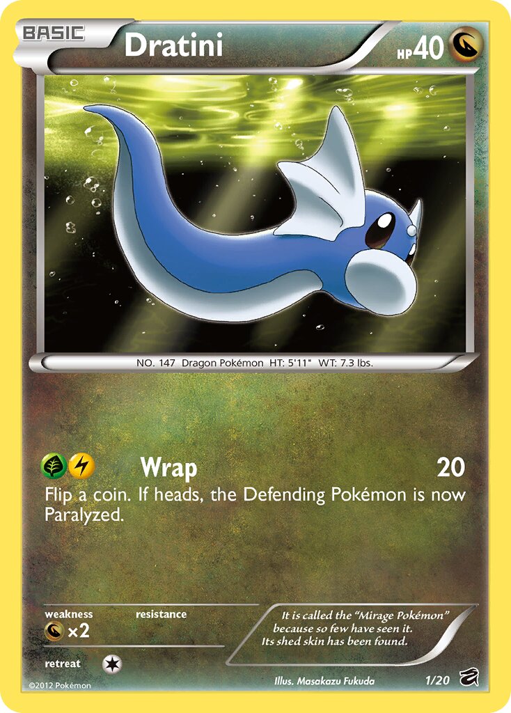 Dratini 001 — Dragon Vault (English Pokémon TCG card)