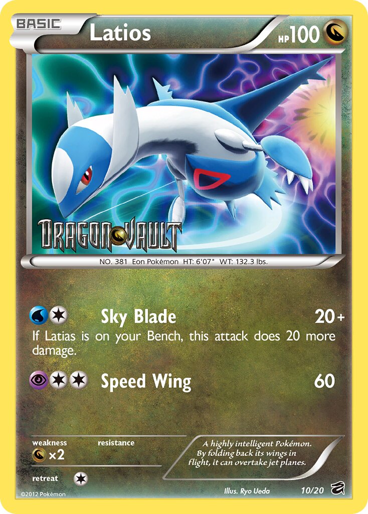 Latios 010 — Dragon Vault (English Pokémon TCG card)