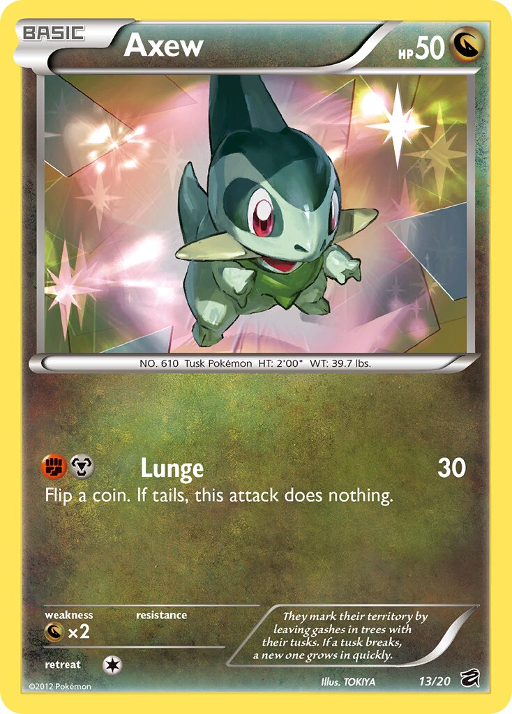 Axew 013 — Dragon Vault (English Pokémon TCG card)