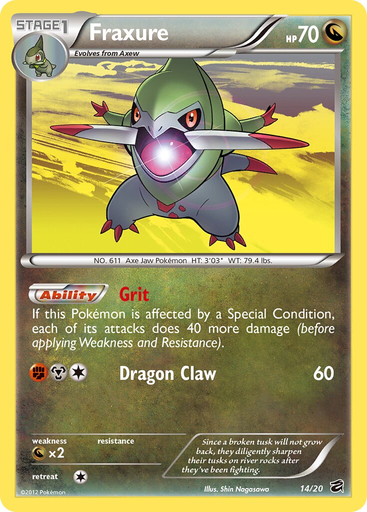 Fraxure 014 — Dragon Vault (English Pokémon TCG card)