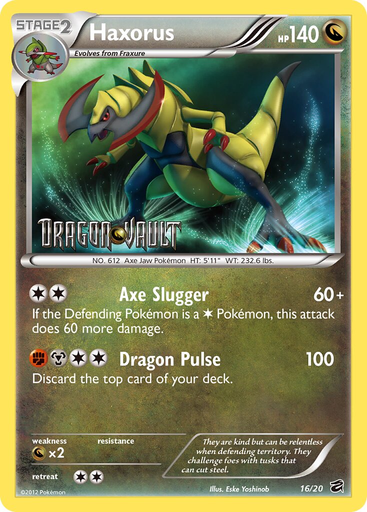 Haxorus 016 — Dragon Vault (English Pokémon TCG card)
