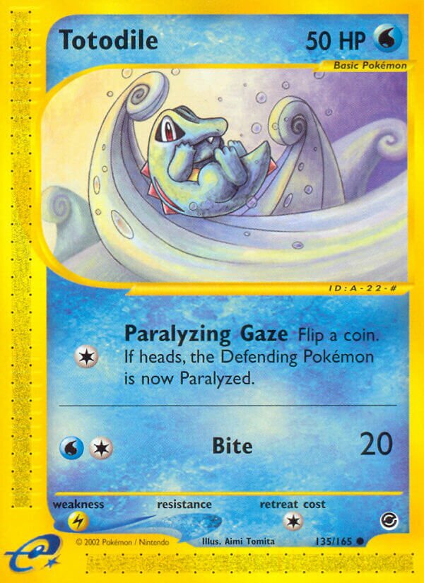 Totodile 135/165 — Expedition Base Set (English Pokémon TCG card)
