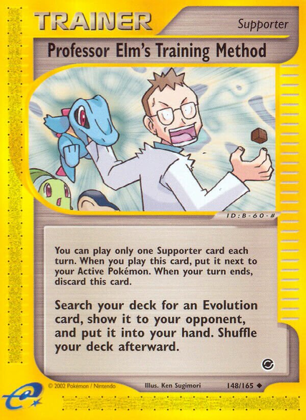 Professor Elm's Training Method 148/165 — Expedition Base Set (English Pokémon TCG card)