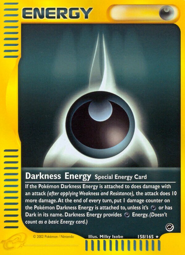 Darkness Energy 158/165 — Expedition Base Set (English Pokémon TCG card)