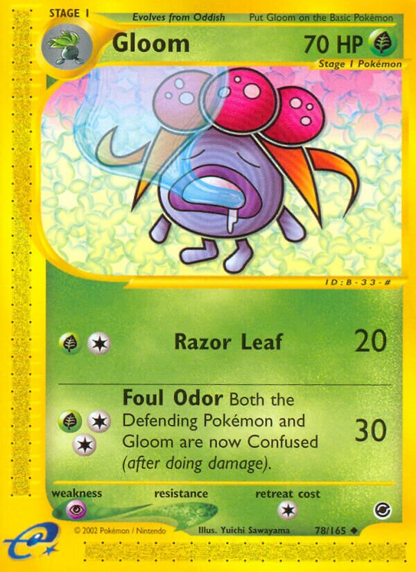 Gloom 078/165 — Expedition Base Set (English Pokémon TCG card)