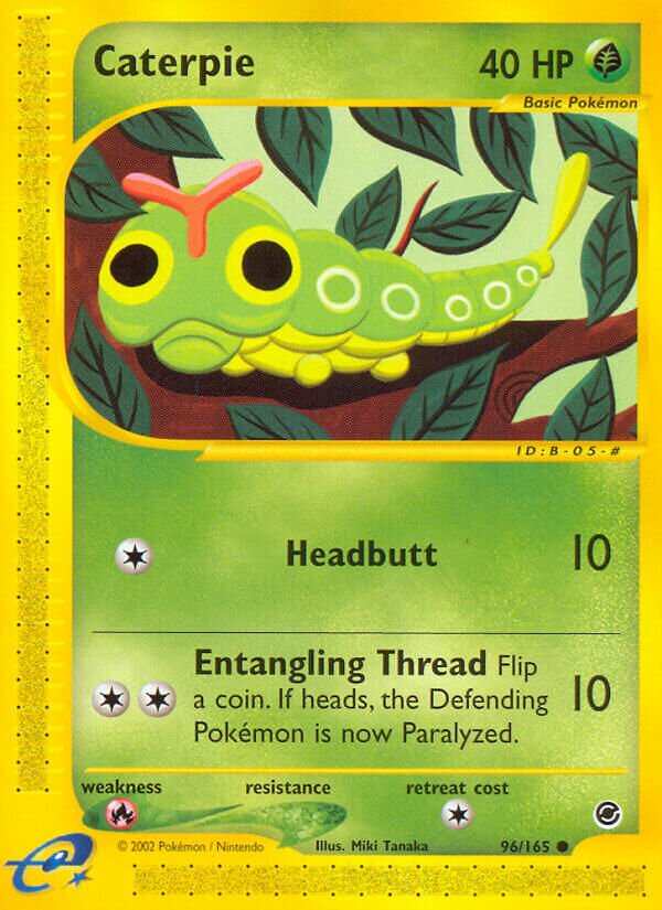 Caterpie 096/165 — Expedition Base Set (English Pokémon TCG card)