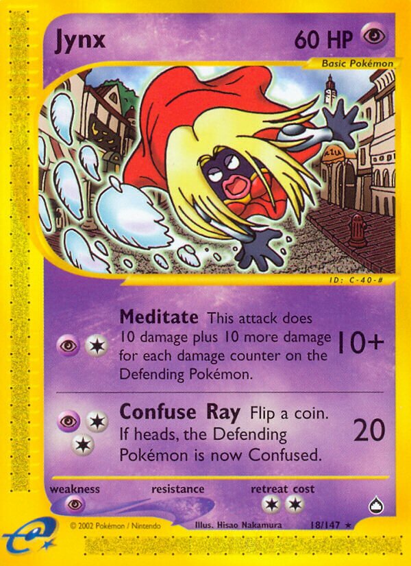 Jynx 018/186 — Aquapolis (English Pokémon TCG card)