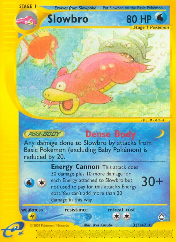 Slowbro 033/186 — Aquapolis (English Pokémon TCG card)