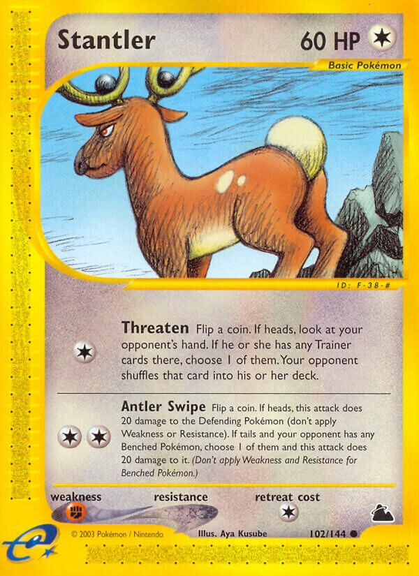 Stantler 102/182 — Skyridge (English Pokémon TCG card)