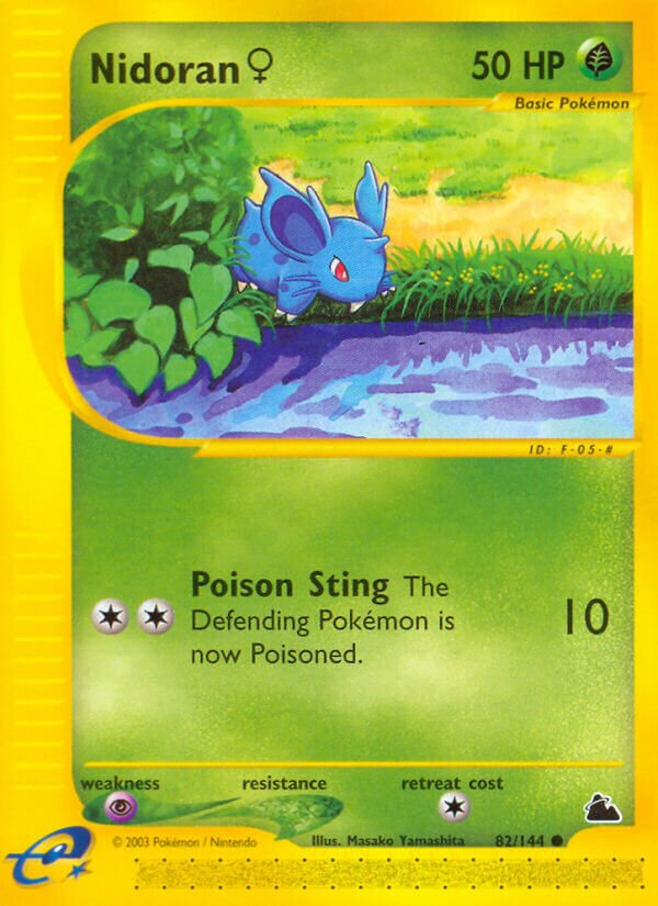 Nidoran ♀ 082/182 — Skyridge (English Pokémon TCG card)
