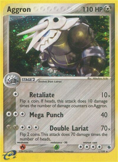 Aggron 001/109 — EX Ruby & Sapphire (English Pokémon TCG card)
