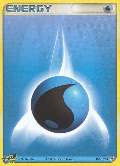 Water Energy 106/109 — EX Ruby & Sapphire (English Pokémon TCG card)