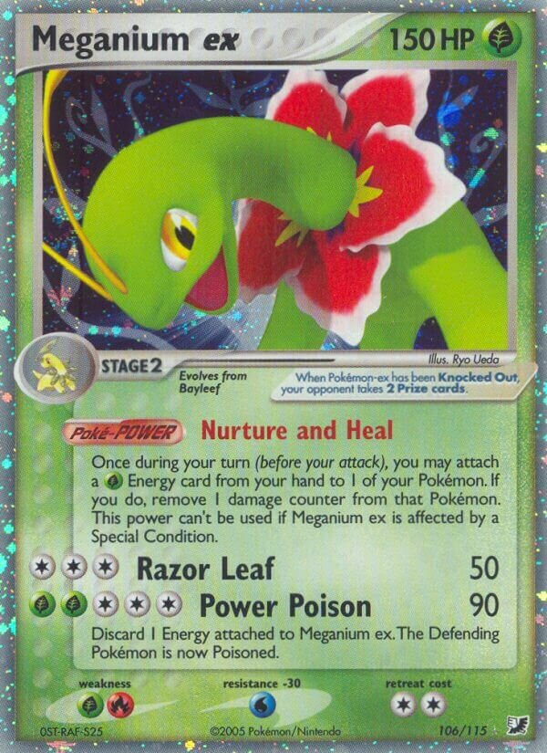Meganium ex 106/117 — EX Unseen Forces (English Pokémon TCG card)