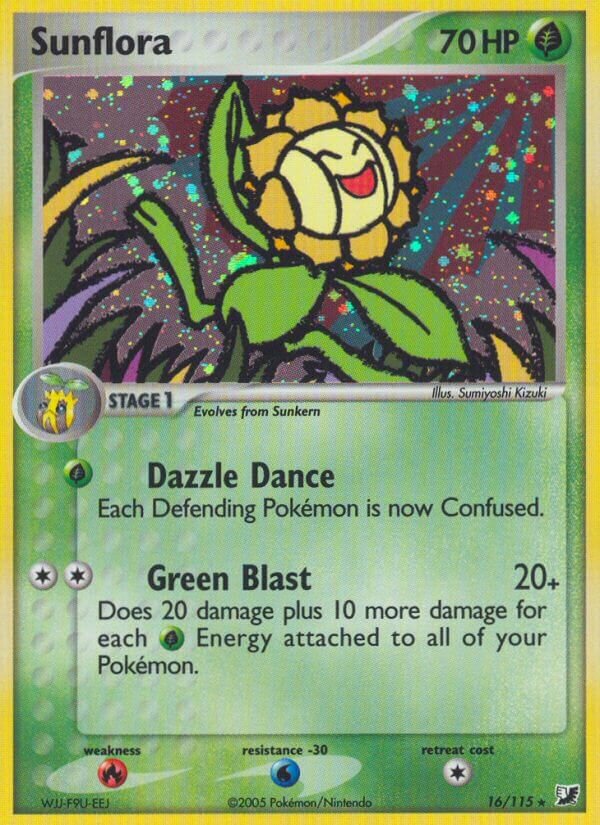 Sunflora 016/117 — EX Unseen Forces (English Pokémon TCG card)