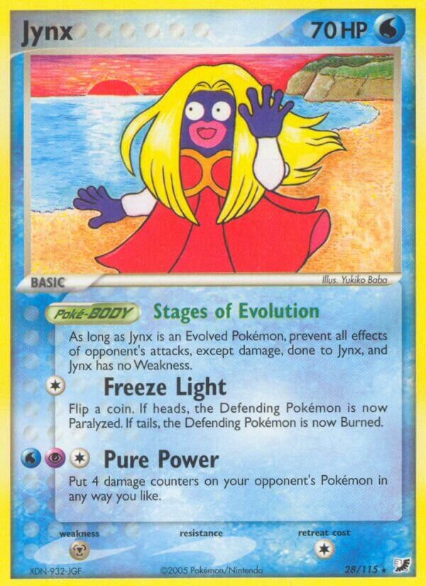 Jynx 028/117 — EX Unseen Forces (English Pokémon TCG card)