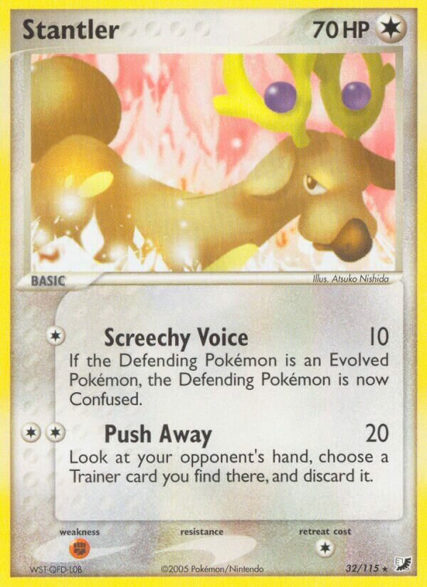Stantler 032/117 — EX Unseen Forces (English Pokémon TCG card)