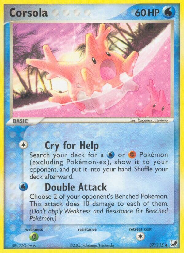 Corsola 037/117 — EX Unseen Forces (English Pokémon TCG card)
