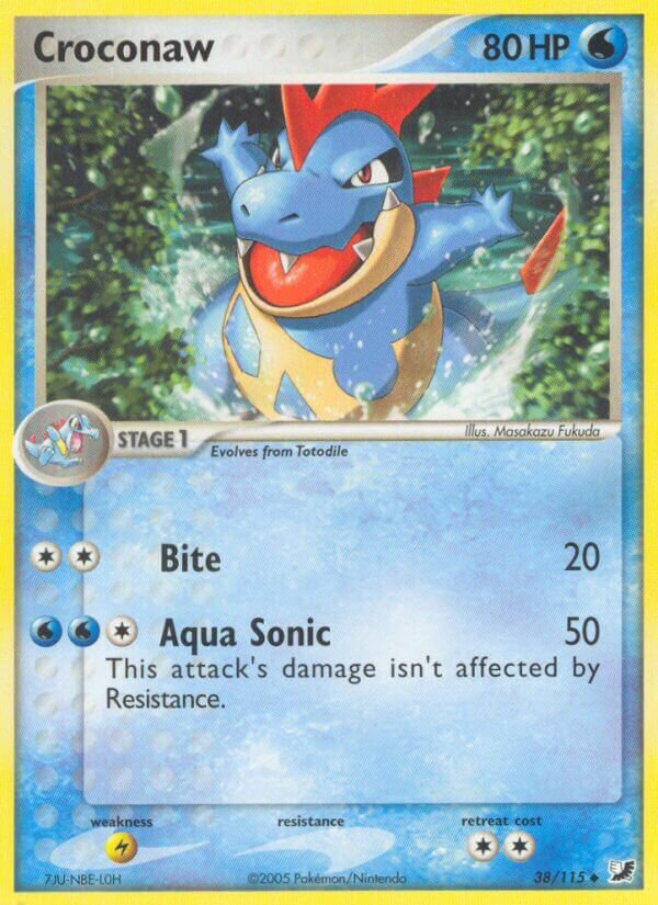 Croconaw 038/117 — EX Unseen Forces (English Pokémon TCG card)