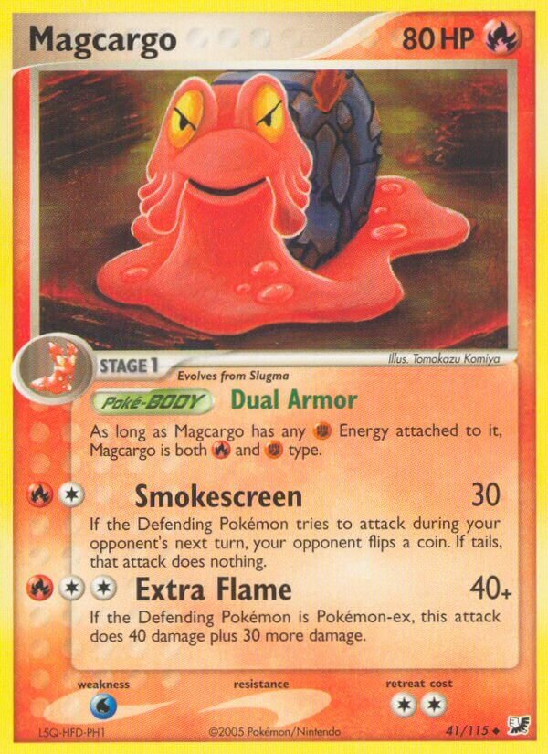 Magcargo 041/117 — EX Unseen Forces (English Pokémon TCG card)