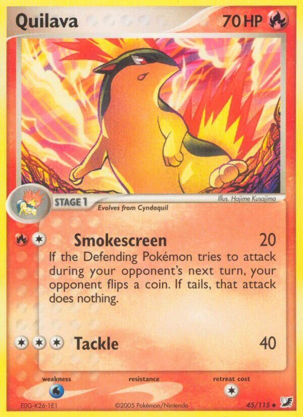 Quilava 045/117 — EX Unseen Forces (English Pokémon TCG card)