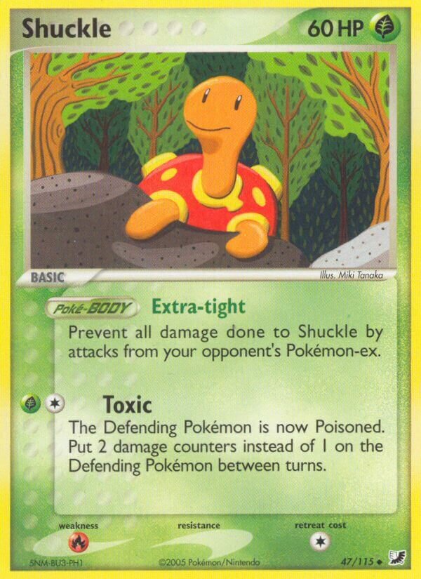 Shuckle 047/117 — EX Unseen Forces (English Pokémon TCG card)