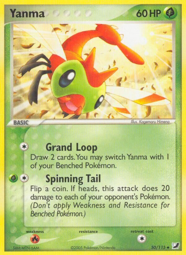 Yanma 050/117 — EX Unseen Forces (English Pokémon TCG card)