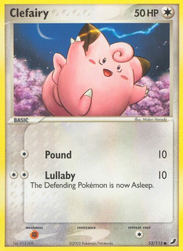 Clefairy 053/117 — EX Unseen Forces (English Pokémon TCG card)