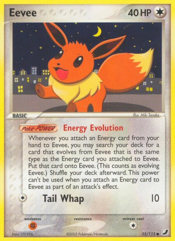 Eevee 055/117 — EX Unseen Forces (English Pokémon TCG card)
