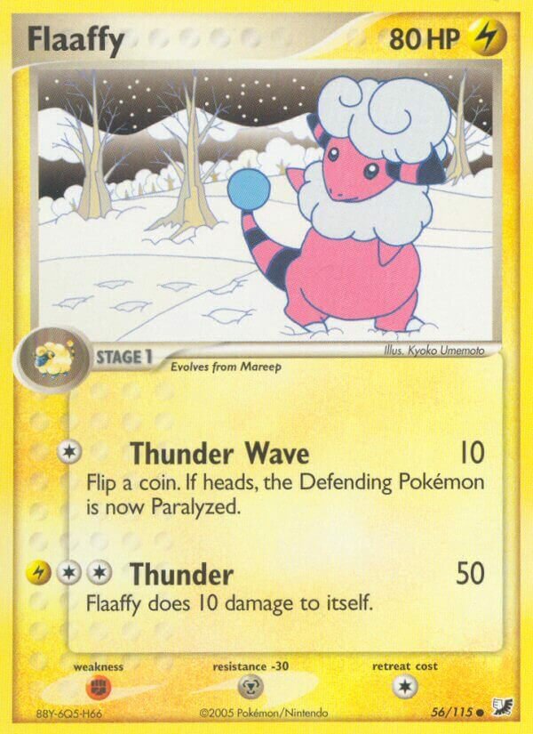 Flaaffy 056/117 — EX Unseen Forces (English Pokémon TCG card)