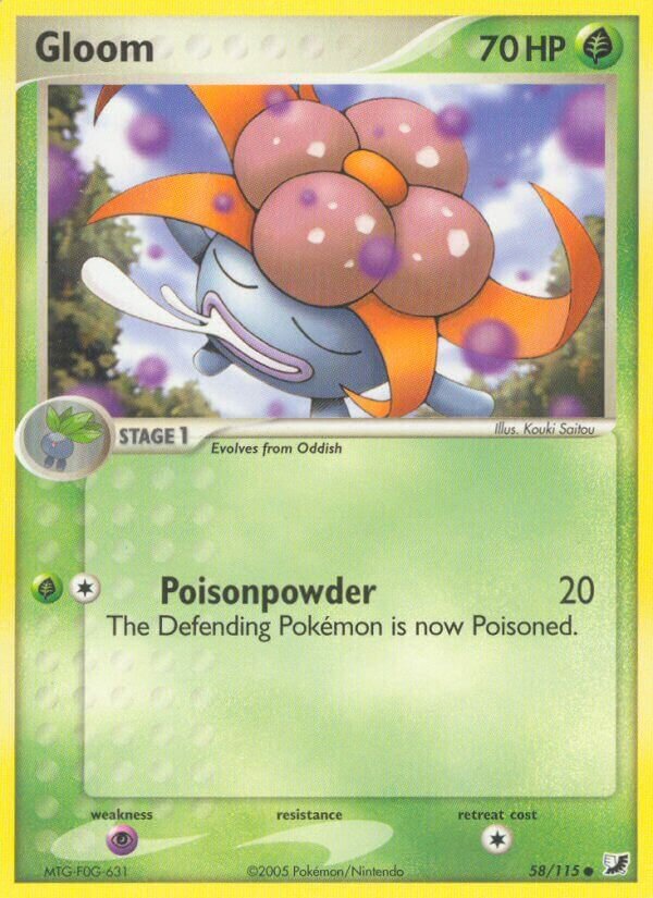 Gloom 058/117 — EX Unseen Forces (English Pokémon TCG card)