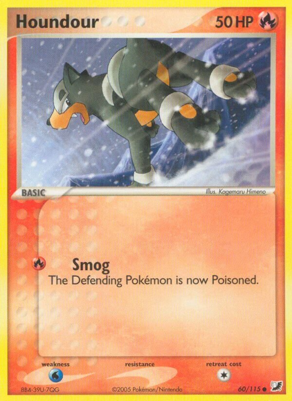 Houndour 060/117 — EX Unseen Forces (English Pokémon TCG card)