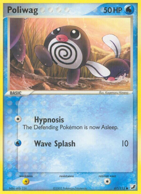 Poliwag 067/117 — EX Unseen Forces (English Pokémon TCG card)