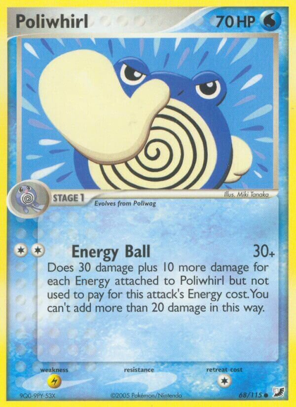 Poliwhirl 068/117 — EX Unseen Forces (English Pokémon TCG card)