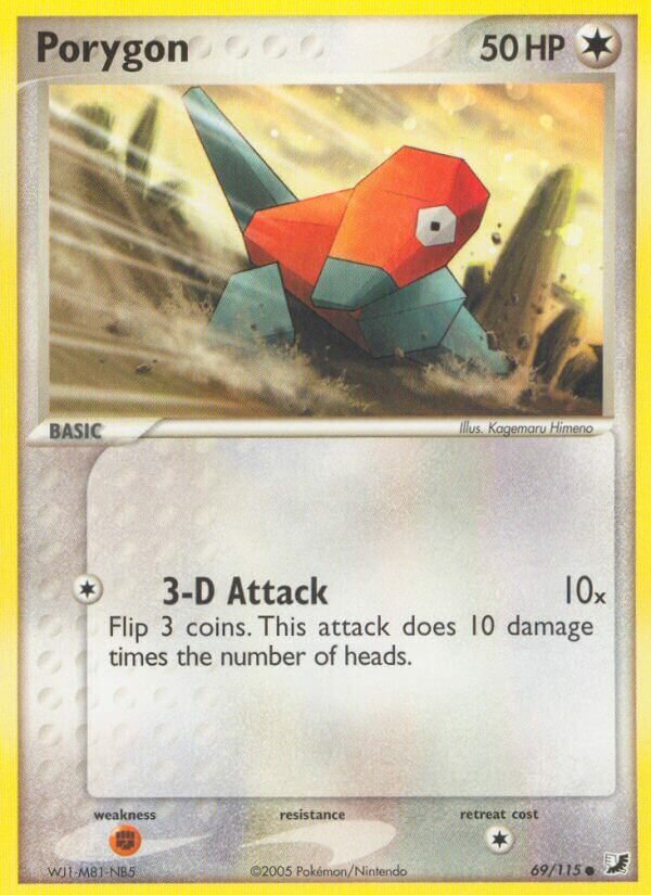 Porygon 069/117 — EX Unseen Forces (English Pokémon TCG card)