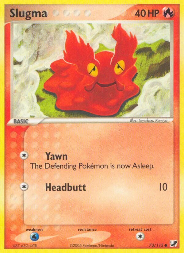 Slugma 073/117 — EX Unseen Forces (English Pokémon TCG card)