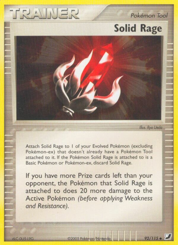 Solid Rage 092/117 — EX Unseen Forces (English Pokémon TCG card)