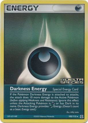 Darkness Energy 103 — EX Delta Species Additionals (English Pokémon TCG card)