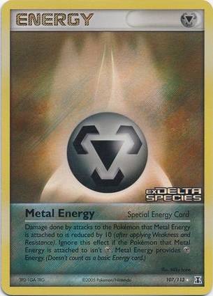 Metal Energy 107 — EX Delta Species Additionals (English Pokémon TCG card)