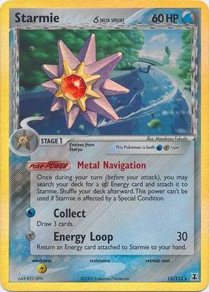Starmie 15 — EX Delta Species Additionals (English Pokémon TCG card)