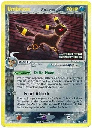 Umbreon 17 — EX Delta Species Additionals (English Pokémon TCG card)