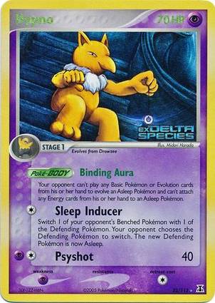 Hypno 23 — EX Delta Species Additionals (English Pokémon TCG card)