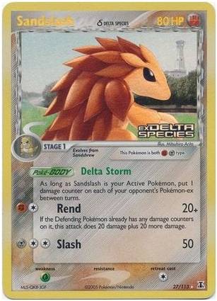 Sandslash 27 — EX Delta Species Additionals (English Pokémon TCG card)