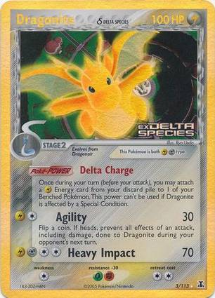 Dragonite 3 — EX Delta Species Additionals (English Pokémon TCG card)