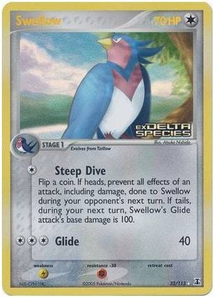 Swellow 32 — EX Delta Species Additionals (English Pokémon TCG card)