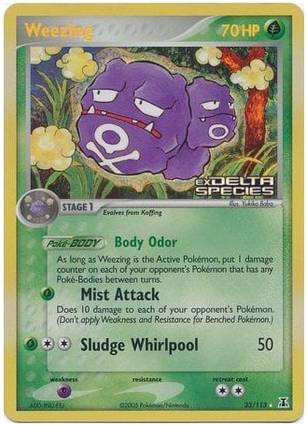 Weezing 33 — EX Delta Species Additionals (English Pokémon TCG card)