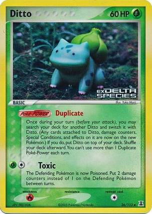 Ditto 36 — EX Delta Species Additionals (English Pokémon TCG card)
