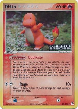 Ditto 37 — EX Delta Species Additionals (English Pokémon TCG card)