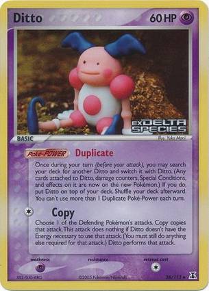 Ditto 38 — EX Delta Species Additionals (English Pokémon TCG card)