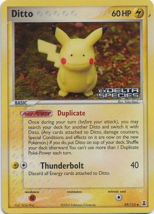 Ditto 39 — EX Delta Species Additionals (English Pokémon TCG card)